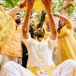 Mouni Roy Instagram - Happyyyyyy haldi facesss 🌼🌼🌼🌼🌼🌼🌼🌼🌼🌼🌼🌼🌼🌼🌼 • • • • Outfit my @anusoru Decor & styling : @neferrtitiweddings Hospitality partner : @hiltongoaresort Filmmaking : @theweddingjournalsofindia Photography team : @priyamparikhpictures Hospitality management: @Bgc.event DJ: @dj_sharath Mehendi artist : @halimakhannizami