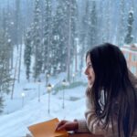 Mouni Roy Instagram - ❄️ The rooms were very still, while the pages were softly turned and the winter sunshine crept in to touch the bright heads & happy faces with white greetings. ❄️