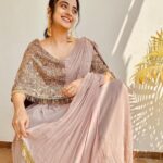 Namitha Pramod Instagram - Shine on me, sunshine Rain on me, rain Fall softly, dewdrops And cool my brow again. Wearing: @labelmdesigners Styled by : @rashmimuraleedharan