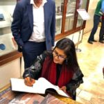Nandita Das Instagram - The Delhi book launch was special for many reasons- KNM was a beautiful setting- in the midst of art by women artists on Partition, one of the best moderators I have conversed with - Rakhshanda Jalil and many friends in the audience, some who have seen me since I was a child. And my parents, who have always supported my life and work choices. Couldn’t have asked for more. @knmaindia @rakhshandajalil Kiran Nadar Museum of Art