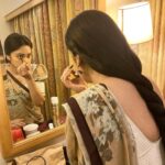 Nandita Swetha Instagram - ‘Me & Myself’ . . #homely #look #longhair #halfsaree #mirror #click #instagram #instapic