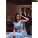 Nandita Swetha Instagram - Ok it’s all abt only me-) 💗💗💗 Clicked by master @irst_photography Wearing @suhanyalingamofficial beautiful saree💃🏻💃🏻💃🏻 Makeup by @beautyunveiled_by_jeevi 💄💄💄 Styled by the very stylish @nanditaswethaa 🤪🤪🤪 #actor #poser #audiolaunch #event #saree #sareegoals #bluesaree #lowlight #click #photography #love #instapic #instagram #mood #chennai