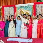 Navya Nair Instagram - Sisters marriage ... happy married life muthu (akhila) and aravind .. love u both ..