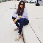 Neetu Chandra Instagram – Some footpaths are cool to sit! Have you tried ever ? In college time, may be ? 🤗😘❤ I am a feeling driven person…. Los Angeles, California
