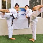Neetu Chandra Instagram - Today, a practice session with Grandmaster #leejeonghee in #pune Some skill are stronger than your body, it's all in the mind. We can do anything in the world 😘👍 #Taekwondo