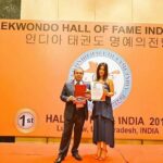Neetu Chandra Instagram - Thanking Grand master #Jimmyrjagtiani sir, for inviting me to #Lucknow #UP and honouring me at #Taekwondo Hall of fame India ! My heart is where my roots are ! 🙏🙏🙏😊