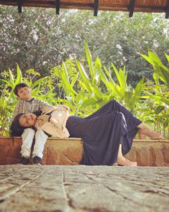 Paridhi Sharma Instagram - My teddy bear ❤️ my baby Your lap is my favourite place... Let me lay my head here forever.... #mylove #mybaby #purelove #loveforever #ridharv #kishhu Captured by @tanmaisaksena ❤️ @clubmahindra