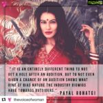 Payal Rohatgi Instagram - Amitabh Bachchan जी पर बात करना शायद उन्हें इतना बुरा लगा कि उन्होंने अपने एक पालतू कुत्ते को मेरे को target करने के लिए बोल दिया। KRK यह एक झूठा आदमी है जो २००९ से झूट बोल रहा है। इसकी कोई फ़िल्म थी #deshadrohi२ जो वो मेरे साथ करना चाहता था और २ साल मेरे बर्बाद किए। वो फ़िल्म कभी floor पर नहीं गयी और उसने signing amount वापिस लेने के लिए Imppa से लेकर high court का दरवाजा कतकटाया परंतु हर फ़ैसला मेरे पक्ष में था क्यूँकि मैं सही थी। अब यह पुरानी बात से फिर से publicity लेना चाहता था और tweet कर रहा था कि कैसे मेरे ख़ुद के मुंबई घर को court seal कर रही है ५ लाख रुपए के लिए 🤣 Sonam Kapoor से भी dumb है यह। court ५ लाख के लिए ४ क्रोर का घर क्यूँ seal करेगी अगर करेगी भी ????? इसको जवाब high court के order की copy से दिया मैंने क्यूँकि media सिर्फ़ सनसनी करके ग़लत खबर फ़ेलाना चाहती है। अब बात करते है असली मुद्दों पर यानी सुशांत को CBI माँग। सुशांत Little Heights flat में रहते थे जो Pali Hill में था परंतु Rhea से relationship में आने के बाद उसको वो घर में भूत दिखता था इसलिए उसने सुशांत जो Mount Blanc वाले किराए के घर में shift करवाया। और सब की कहना कि सुशांत depressed था इसलिए ख़ुद ख़ुशी करी वो ग़लत है 🙏 Mumbai Police आप ने वो ५६ sim cards को जाँच की कि इस पर किसके number से धमकी आती थी ??? क्यूँकि आप यह क्यूँ नहीं करते ?? Sushant का Instagram का post भी देखा जहाँ वो coding के बारे में बात कर रहा था। इतना पड़ा लिखा इंसान कैसे ख़ुद की जान काले सकता था ??? Maxima Systems को CCTV लगी थी सुशांत के flats में । वो #Khan academy की promote कर रहा था तो फिर क्यूँ किसने उनकी जान ली ??? जो इंसान किताबें पढ़ता था वो कैसे lonely और depressed हो सकता था ??? #Repost @thevoiceofwoman with @get_repost ・・・ Stop scrolling!! ❌❌ The subject of nepotism was not always this hot topic in Bollywood. A burning topic in Bollywood industry and has been debated at almost every event. Many celebs from the Industry feel that it's unfair on the outsiders who are genuinely talented and more deserving. @payalrohatgi exposes the Bollywood film industry for not giving her the dues she deserves and reveals the 'biased' nature of the Bollywood towards outsiders.