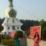 Payal Rohatgi Instagram - Do not forget to send your love into the earth, into the sky, into the water..... #paayalrohatgi on her #tibetanbuddhatemple #bollywoodactress #bollywood ##incredibleIndia #misstourismworld #indianwear #India #dehradun #dehradundiaries #instalike #instagram #inspirationalquotes #yogalove Buddha Temple, Tibet Colony Dehradun