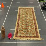 Poonam Kaur Instagram - #kalamkari Dari weaved in #warangal felt like the best #yogamat