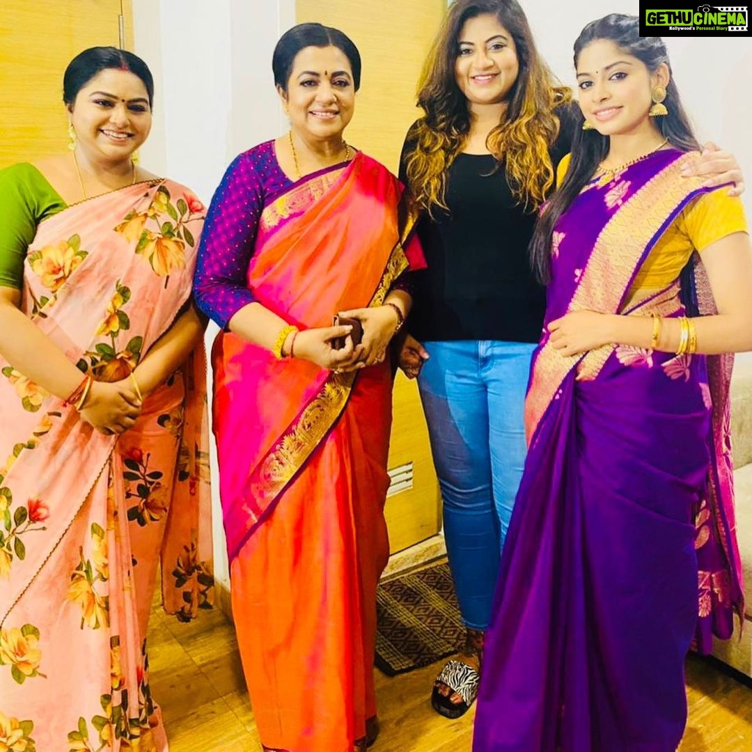 Poornima Bhagyaraj Instagram - During the sangamam shoot of suryavamsam ...