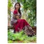 Rachita Ram Instagram - Wearing my favourite #kalamkarihalfandhalfsaree designed by @tejukranthi and paired it with a beautiful oxidised silver jewellery by @bcos_its_silver✨♥️ makeup by @mohanrao931 hair by @kammarishivarajchary Photography @mayarthaproductions
