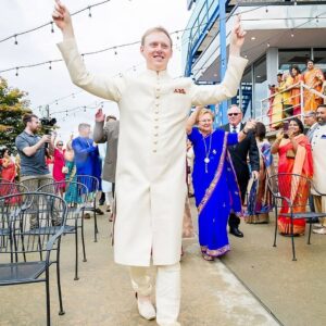 Richa Gangopadhyay Instagram - Remembering our beautiful, waterfront Indian ceremony that took place on this day, last year, and how special it was for our families to come together as Joe and I completed our Hindu Bengali rituals together (Joe is a master at reciting mantras, nbd). We were lucky to have been able to honor both our cultures and traditions and to have Joe’s family embrace, and enthusiastically participate in every nuanced element of our celebrations with open arms. ⁣⁣
⁣⁣
From the “gaye holud” (haldi/turmeric ceremony), to the “ayeburobhaat” (bride-to-be’s final luncheon with her favorite dishes), “totto” (or tatwa, groom welcomes the bride to their family) and “bor boron” (bride’s mother and female friends welcome the groom), each distinctive event bonded us closer, for life.🔒♾️⁣⁣
⁣⁣
I can’t even put into words how utterly grateful I am, and always will be, to my parents for giving their only daughter a wedding that dreams are made of. To have our extended family and friends from all over celebrate our union over the three-day wedding events was indescribable, and on our anniversary, revisiting over 3000 photos brings us back to the fun, laughter, tears of joy (and yes, of course a little bit of chaos…it’s a fusion wedding!). 🥳⁣⁣
⁣⁣
We are blessed beyond words, for having each other and for having our families love and support us till the very end. We love you Ma, Baba, Deb and Steve!🥰⁣⁣
⁣
Venue: @roostertail
Makeup: @jhobby21 
Hair: @hairbyaysha 
📷: @kelliesaunders