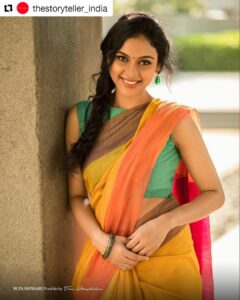 Rupa Manjari Instagram - #Repost @thestoryteller_india (@get_repost)
・・・
What a lovely shoot this was. Glad to have worked on the Portfolio for this pretty actress @therupamanjari ✨ H&M by @ansarimakeupandhairstylist ✨ 

Saree and blouse from @thebutternutco
.
.
#film #portfolio #actor #tamilcinema #passion #thestoryteller #rupamanjari