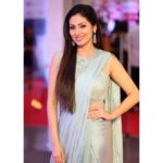 Sadha Instagram - On the red carpet for #gaanamirchimusicawards last night! 😀😀😀 Gorgeous Saree gown by @archithanarayanamofficial 😍 Styled by @impriyankasahajananda #actorslife #event #awardsnight #southindianactress #tollywood #kollywood