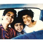 Sameera Reddy Instagram - Always keep your inner child alive #mymantra 🎈#throwback to the simple life with my sisters! #happychildrensday 🐥