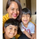 Sameera Reddy Instagram - 🎥 with my two camera assistants! #myson #mynephew 🥰 #happysunday