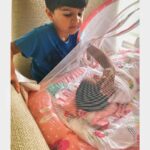 Sameera Reddy Instagram - Love at first sight 😍 he is so fascinated with her! it’s too sweet 💕 Sunday mornings! 🌈 . . #family #myson #mydaughter #mylife #momlife #blessed 🙌🏼