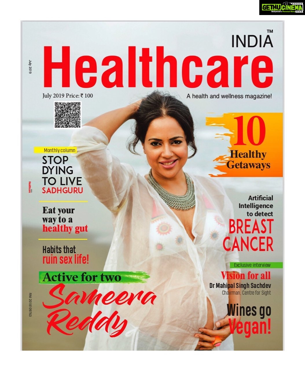 Sameera Reddy Instagram - Preggo cover with @healthcareasiamagazine # ...