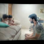 Sandra Amy Instagram - My world 🥰🥰 Made and turned beutifully by @prajinpadmanabhan 🥰🥰🥰 Lov u more nd mre while seeing u love our angels immensily 🥰🥰🥰😍😘😘 happy father's day 😍😍