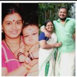 Sarayu Mohan Instagram - Found this pic in phn gallery അമ്മയും സനുവും ♥️ Look that laddu in first pic😍😍 @sanalvaassudev @rajasree.vasudevan