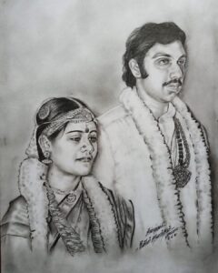 Sibi Sathyaraj Instagram - 43 years of togetherness! It takes tremendous amounts of love, understanding, patience and mutual respect to stay together for such a long period. Thanks #Amma and #Ayya for being wonderful parents. Happy anniversary 🤗❤️

Art by Oviyar Anandhan.

#Happyanniversary #Sathyaraj #MaheswariSathyaraj #Couple #Couplegoals #Love #Marriage