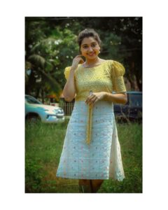 Sija Rose Instagram - (Yellow* white)🎨
.
There is always sunshine after darkness
.
True it's true!
.
Thank you @rithuclothing for this crop top dress
.
📷@sinat_savier 
.
ROY filming #ROY #roymovie #roymalayalammovie 
#rithuclothing #yellowdress #yellowwhite #combo #dress #croptop #whitedress