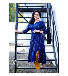 Sija Rose Instagram - Blue*yellow 
.
Thank you @rithuclothing 
For this comfortable wear
.
Get your hands on customised designer kurthis, salwar, skirts, frocks 
@rithuclothing 
.
📷: @photographer_ajith 

Thanks @sha_model_casting_
.
#blueyellow #customised #salwarsuits #instapic #instaphoto #indianwear
