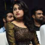 Sri Divya Instagram - @ahurani87 Thanks for this stunning outfit 😊😊 !! Love the colour and the work ✨✨#vikatanawards #chennai