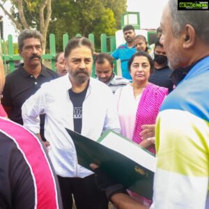 Suhasini Maniratnam Instagram - Early morning campaign for makkal neethi maiyyam