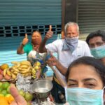 Suhasini Maniratnam Instagram - Thanks for the gift of fruits and vegetables this morning. Our vendors are angels. This morning at Thiruvalluvar salai Teynampet every one is kind and courteous. There is a sense of trust and compassion around. Time to learn to be better humans Including me sorry especially me