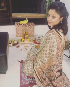 Tanushree Dutta Instagram - Laxmi- NarayanPujo at home!
