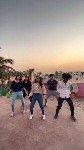 Ammu Abhirami Instagram - Just halamathifying our way into sunset...🖤