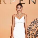 Banita Sandhu Instagram - thank you for having me @bulgari for the launch of the #BulgariSerpenti pop-up at @harrods ✨ wearing @davidkomalondon styled by my all-time favourite @rahulvijay1988 🤍🖤🤍🖤🤍 The Serpentine