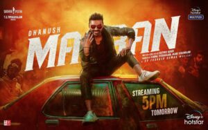 Karthick naren Instagram - Tomorrow🤞🏻
#Maaran streaming on @disneyplushotstar from 5PM!

@dhanushkraja @gvprakash @malavikamohanan_ @smruthivenkatofficial @kk.actor @mahendranactorofficial @sathyajyothifilms