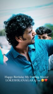 Mahendran Instagram - Happiest birthday to the most special person in my life @lokesh.kanagaraj na🥳 I am really lucky for getting blessed with a wonderful brother like u .The moments that we shared are so precious to me .I really wish to  have lots of them in future as well. You are a true inspiration to me na. You have always been my true supporter and trusted advisor .Thank you for being so kind towards people.you have a pure heart in an unchaste world . Have a spectacular birthday Na I love you the most ❤️

Bowler @iamsandy_off na 😉

#HBDLokeshKanagaraj #lokeshkanagaraj