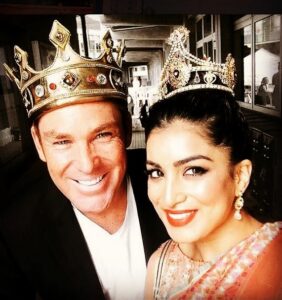 Pallavi Sharda Instagram - To the man with whom I once sat upon a float,
Whose love of India matched that of his baked beans on toast.
To the King of Moomba, the King of Spin,
The world was your audience, when your wrist took the win. 
Thank you legend - for the bowls, the laughs and the antics,
We will miss you dearly, 
Your heart and your giant bag of seam tricks. 
❤️🙏🏽