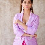 Rubina Dilaik Instagram - We exist in moments , nothing more! Shot by : @prashantsamtani Styled by: @ashnaamakhijani @styledbyashna Outfit: @nehasharma_label Earring: @goldqueen_in Footwear: @juttiexpress