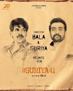 Suriya Instagram - Been waiting for #directorbala na my mentor to say Action!!! …After 18 years, it’s happiness today…! This moment… we need all your wishes! #suriya41
