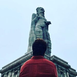Suriya Instagram - First time!! #thiruvalluvar #tamilmonuments #kanyakumari_india