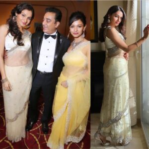 Andrea Jeremiah Instagram - Same saree same me 10 years later 💁🏻‍♀️ #itsoktorepeatyouroutfit #throwback #tbt #saree #sareelove #desi #desigirl #vishwaroopam #premier #kamalhassan #tamil #cinema #behindwoods
