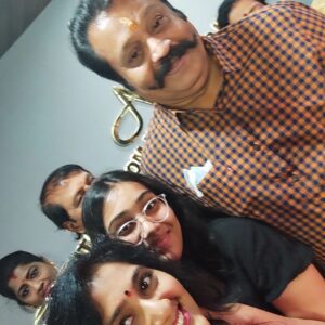 Anju Aravind Instagram - With our sureshettan❤❤