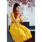 Dharsha Gupta Instagram – 💛Always in need of peace💛
Dress- @salwar_fabrics