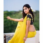 Dharsha Gupta Instagram - 💛Few more remaining pics in this saree💛 💛Gudeve💛 Pc - @raj_isaac_photography