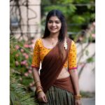 Dharsha Gupta Instagram - 💛🤎கனவுகள் எல்லாம் நனவாகும் நிறைய காயங்களுக்குப் பிறகு🤎💛 Hairstylist- @abirami.bl Costume- @be_fabulla_ Pic- @arvindkannanphotography