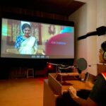 Dharsha Gupta Instagram - ❤💚Done wid my movie dubbing #rudrathandavam 💚❤ 🥰This is my first movie as heroine. I'm sooo happy🥰 @mohan_chatriyan @richardrishi