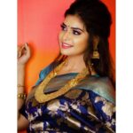 Dharsha Gupta Instagram – 💗💙When life is messed up, just stay silent. Trust me it will be best for you💙💗
Saree- @nyrafashionsss 
Pic- @baranianand 
Jewelry/ M&H- @malki_natasha