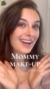 Evelyn Sharma Instagram - When baby finally falls asleep and you have a few minutes to put your makeup on… 🫣👼🏻🤸🏻‍♀️ Here’s my new #makeuproutine (and some of my fav brands!) 🧏🏻‍♀️ 

#mommymakeup #beautyroutine #5minutemakeup #evelynsharma

‼️ COMMENT if you want to see how I style my hair in 5 minutes too ‼️