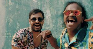 Leon James Instagram - Keeping up with @anthony_daasan ‘s energy was harder than it looks! Go check out our new video “Soru Dhaan Mukkiyam” if you haven’t yet ! Link in Bio ! 🥁🎤🥳 #SoruDhaanMukkiyam #SingleShankarumSmartphoneSimranum