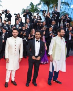 Nawazuddin Siddiqui Instagram - From representing films from India to representing India
What an honour 
#cannes2022 @festivaldecannes 
@official.anuragthakur @shekharkapur #PrasoonJoshi @vanityparty @rickykej